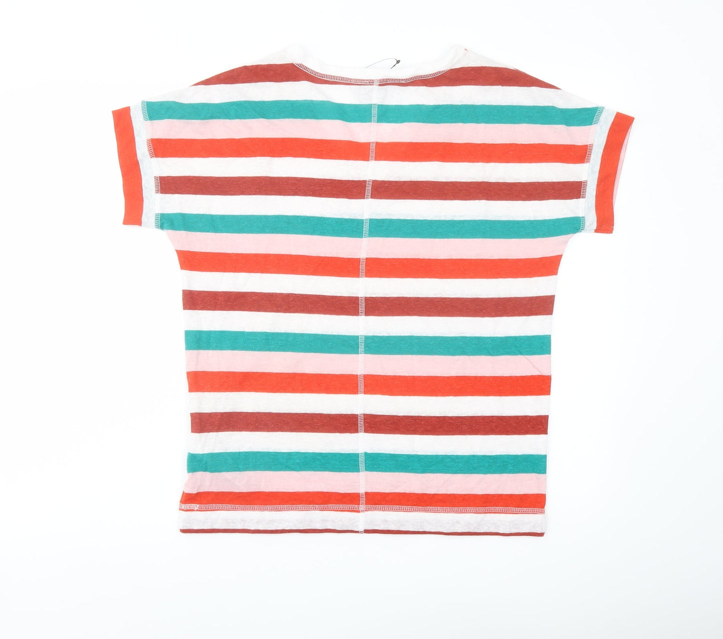 Womens UK Size 8 Marks and Spencer Multicoloured Basic T-Shirt