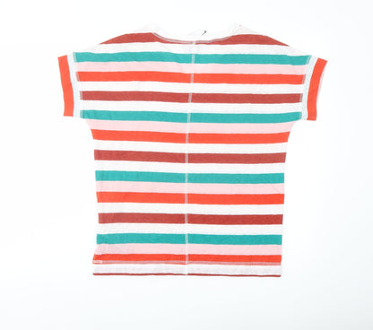 Womens UK Size 8 Marks and Spencer Multicoloured Basic T-Shirt