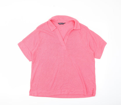 Womens UK Size 16 Marks and Spencer Pink Pullover Jumper