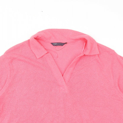 Womens UK Size 16 Marks and Spencer Pink Pullover Jumper