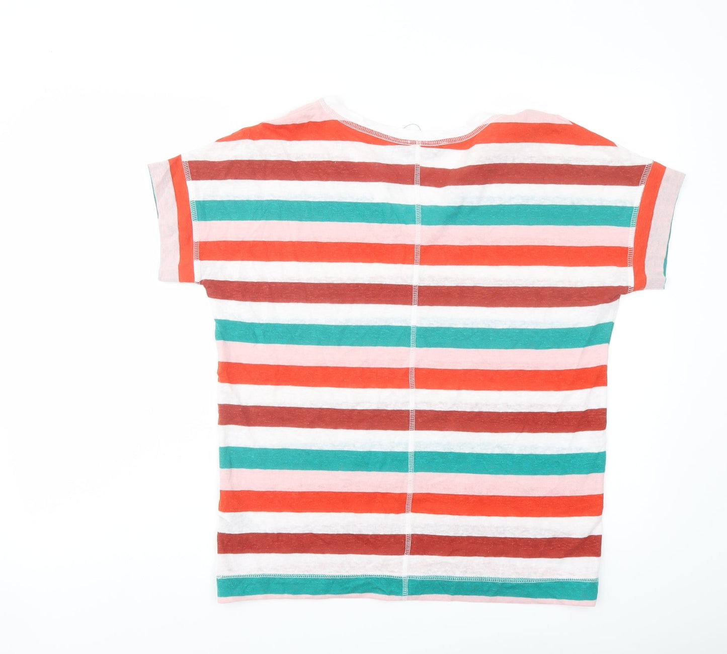 Womens UK Size 8 Marks and Spencer Multicoloured Basic T-Shirt