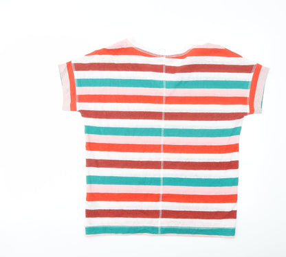 Womens UK Size 8 Marks and Spencer Multicoloured Basic T-Shirt