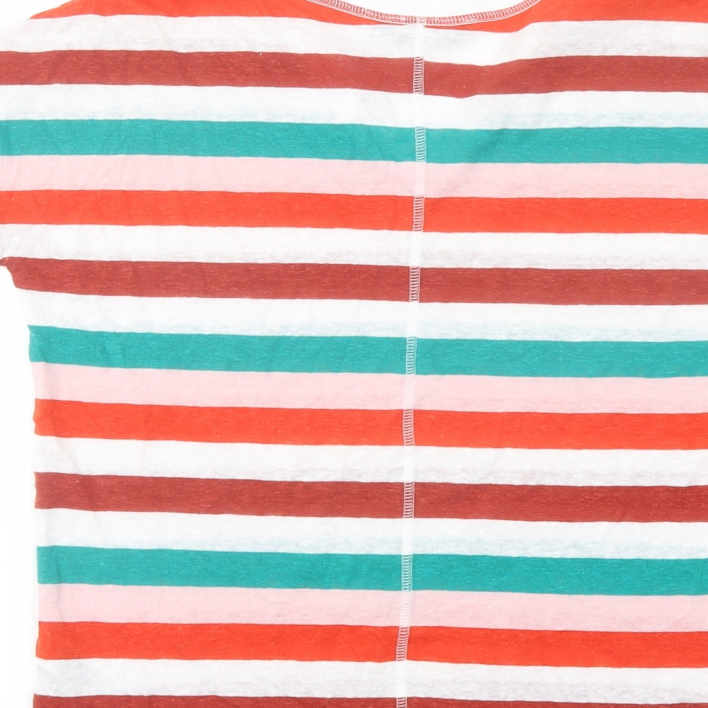 Womens UK Size 8 Marks and Spencer Multicoloured Basic T-Shirt