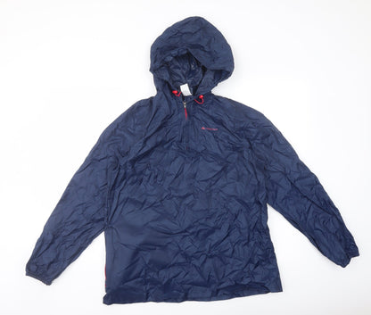Mens UK Size S Quechua Blue Anorak Coat