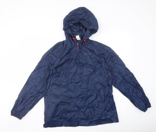 Mens UK Size S Quechua Blue Anorak Coat