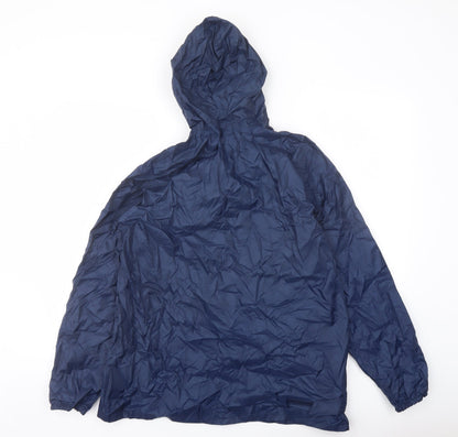 Mens UK Size S Quechua Blue Anorak Coat