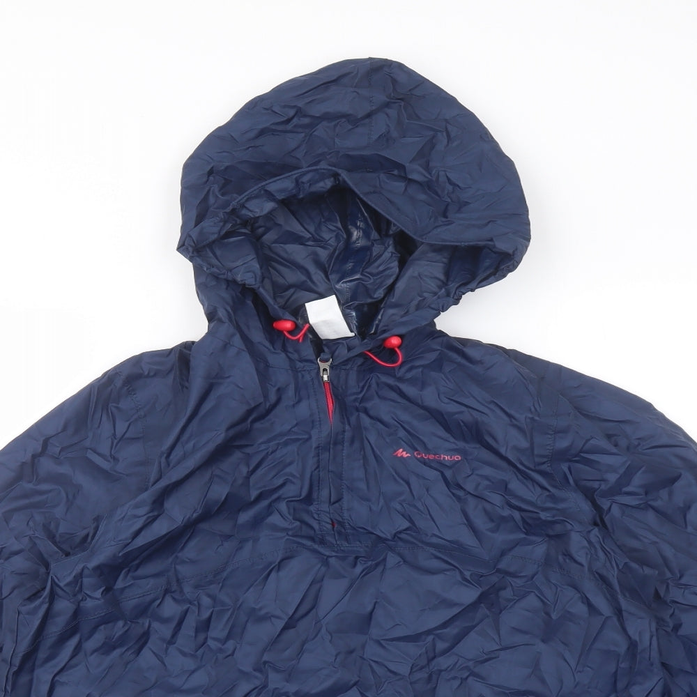 Mens UK Size S Quechua Blue Anorak Coat