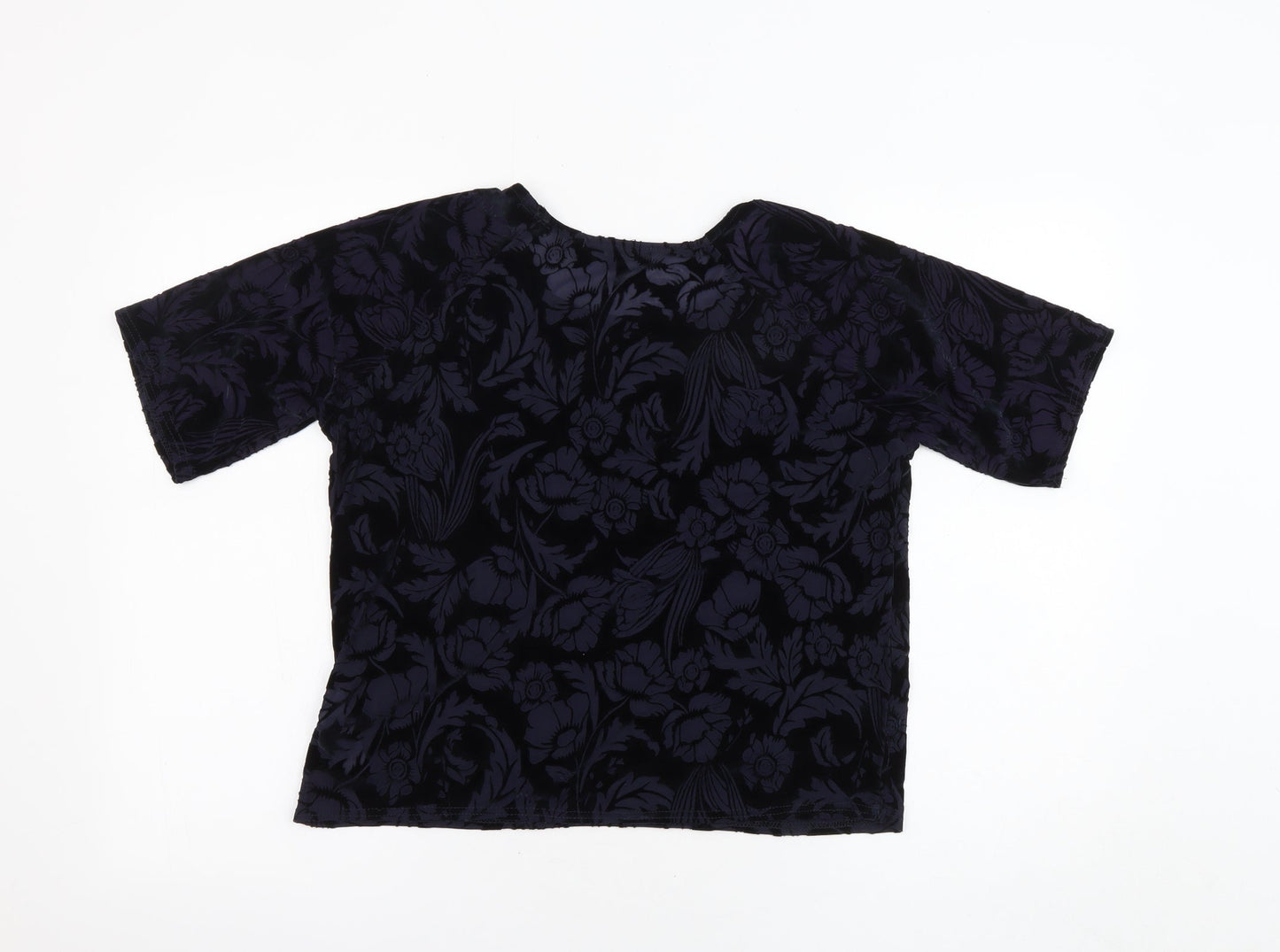 Womens UK Size 8 New Look Black Basic Blouse