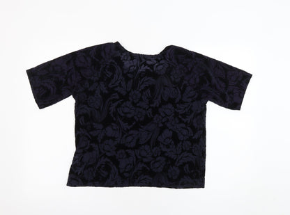 Womens UK Size 8 New Look Black Basic Blouse