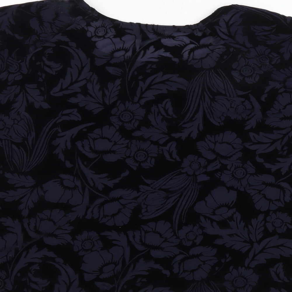 Womens UK Size 8 New Look Black Basic Blouse