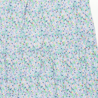 Marks and Spencer Womens Multicoloured Floral Viscose A-Line Skirt Size 20