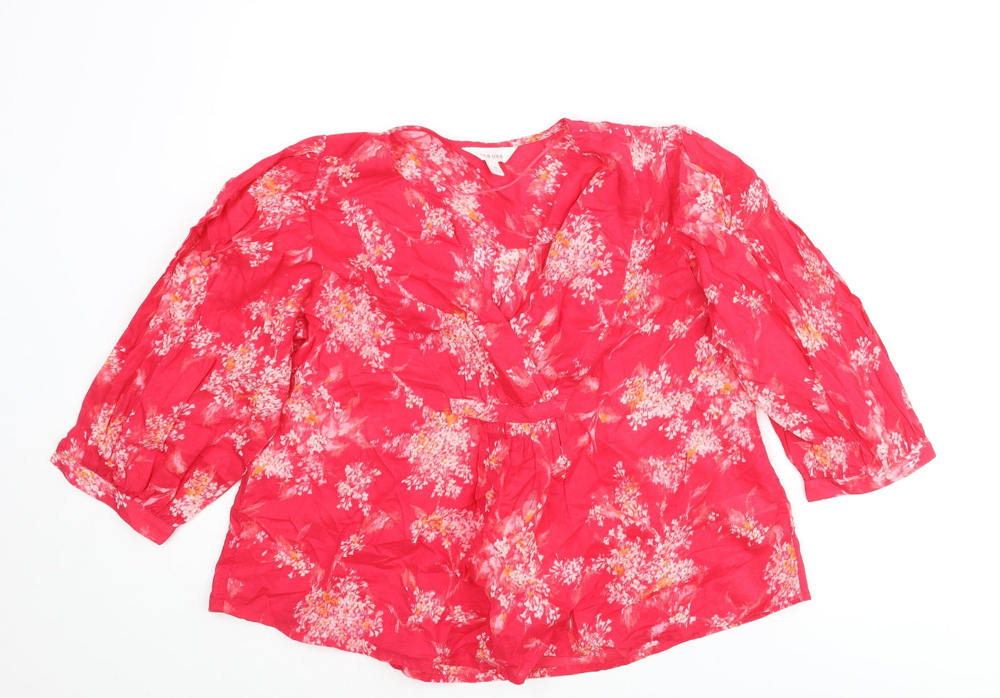 Womens UK Size XS Per Una Pink Basic Blouse