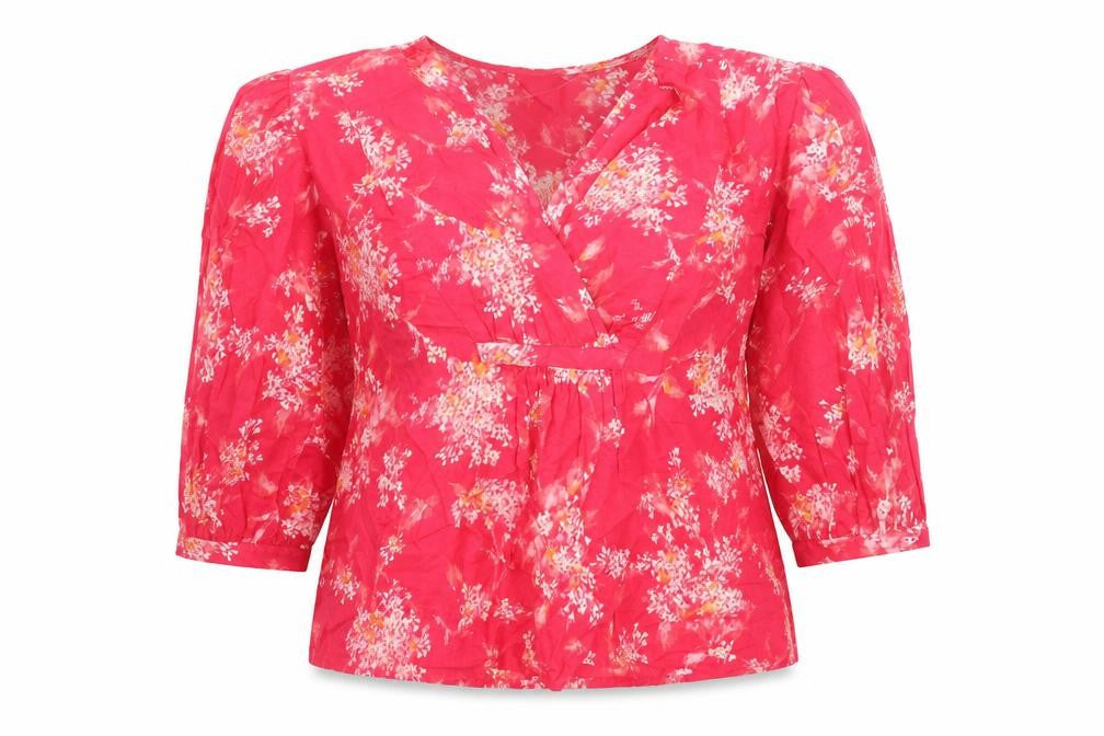 Womens UK Size XS Per Una Pink Basic Blouse
