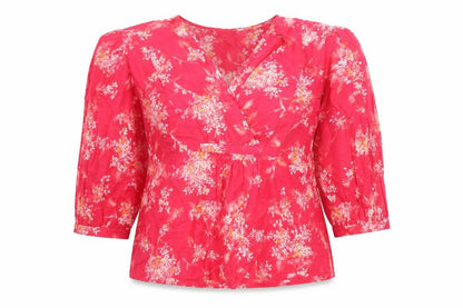 Womens UK Size XS Per Una Pink Basic Blouse