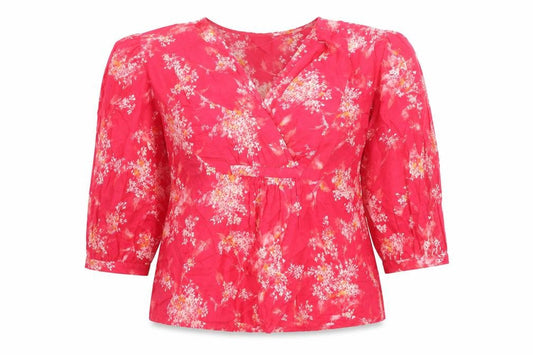 Womens UK Size XS Per Una Pink Basic Blouse
