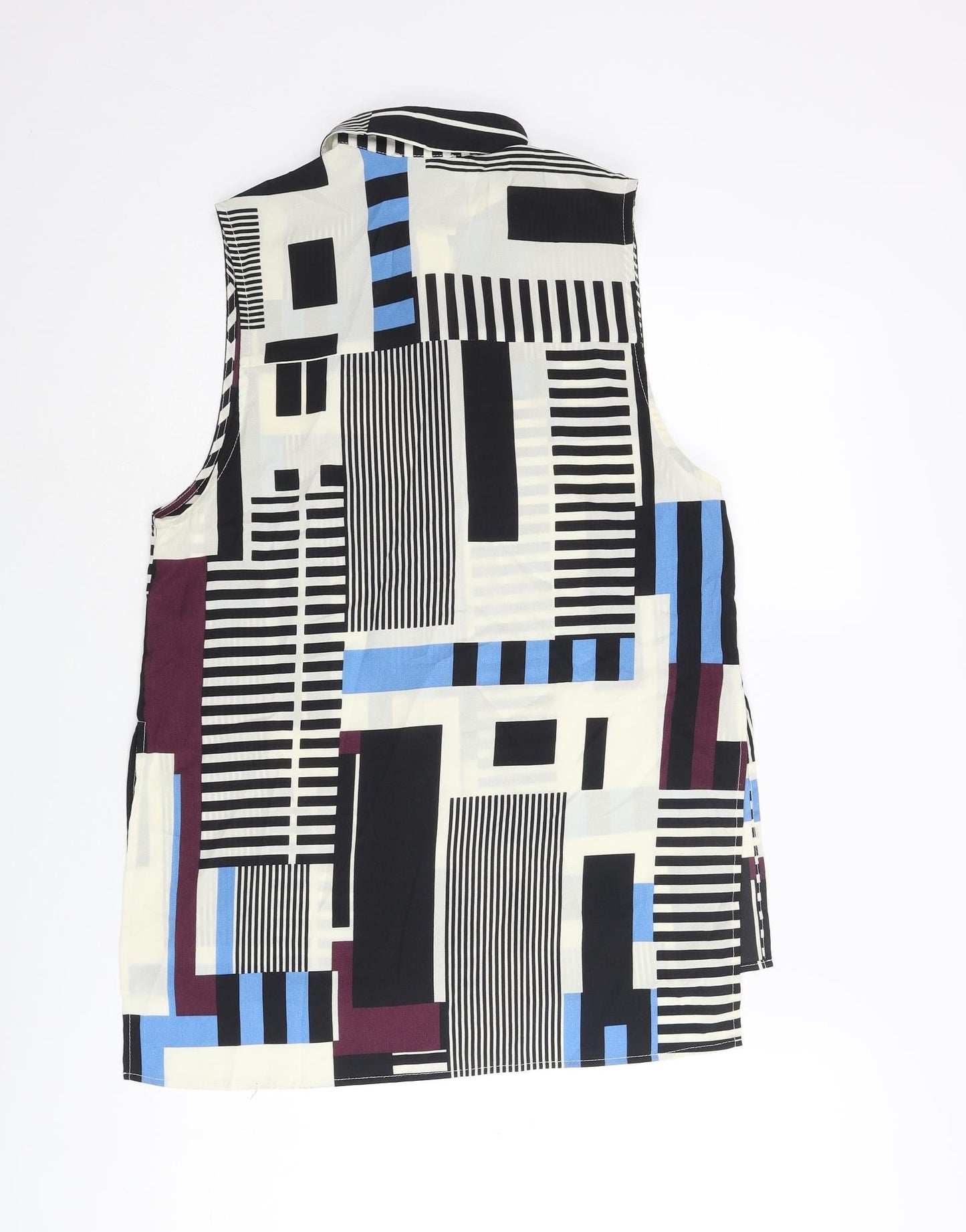 Womens UK Size 8 Topshop Multicoloured Basic Blouse