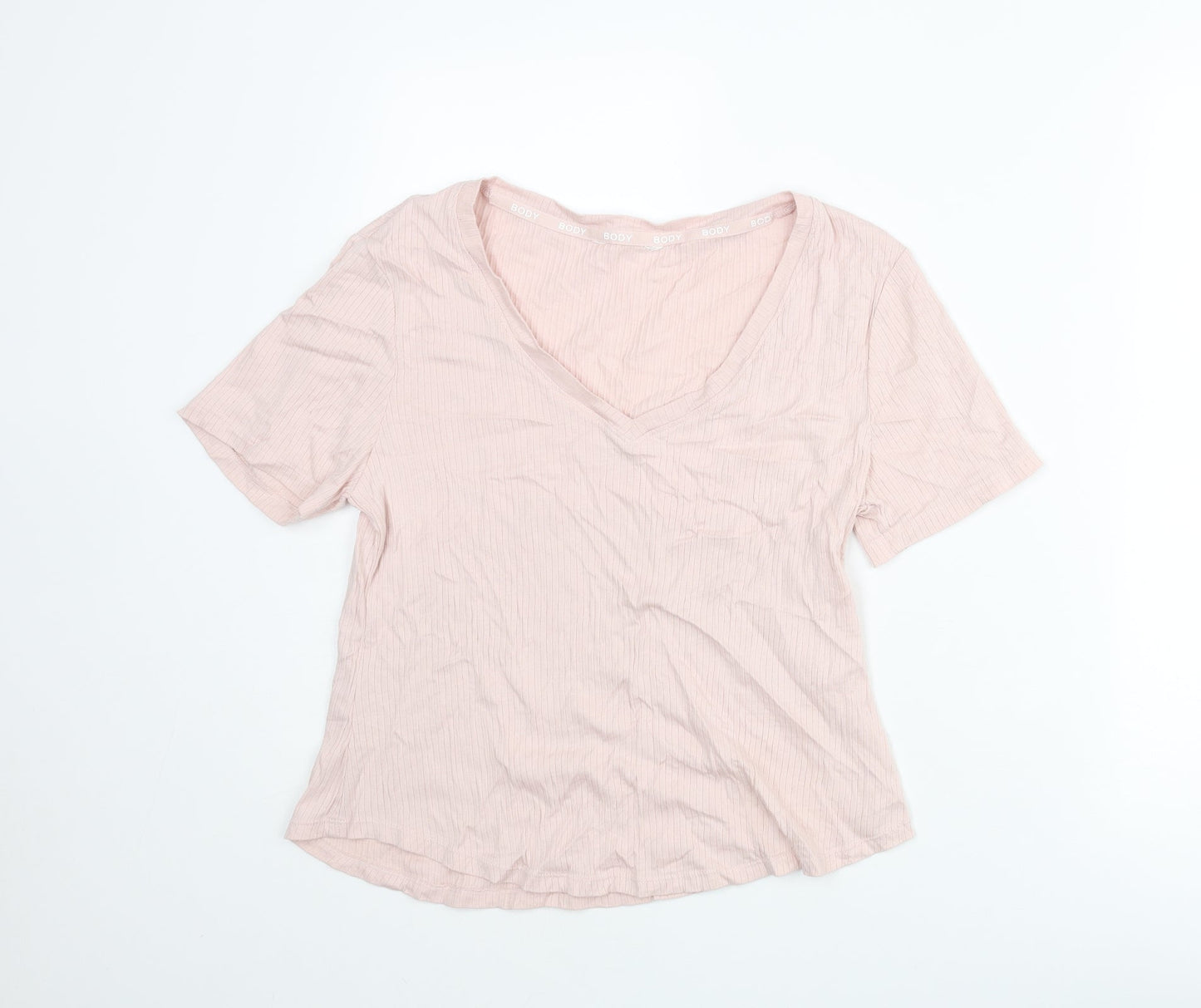 Womens UK Size M Marks and Spencer Pink Basic T-Shirt
