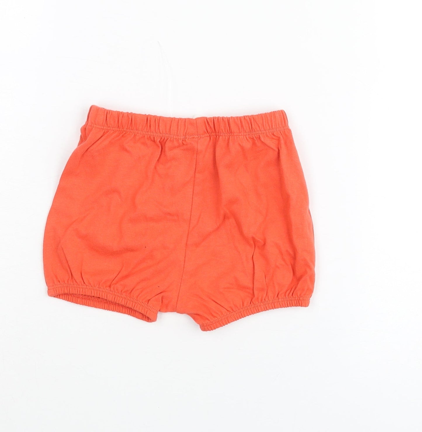 Marks and Girls Red Cotton Cropped Trousers Size 6-9 Months Pullover