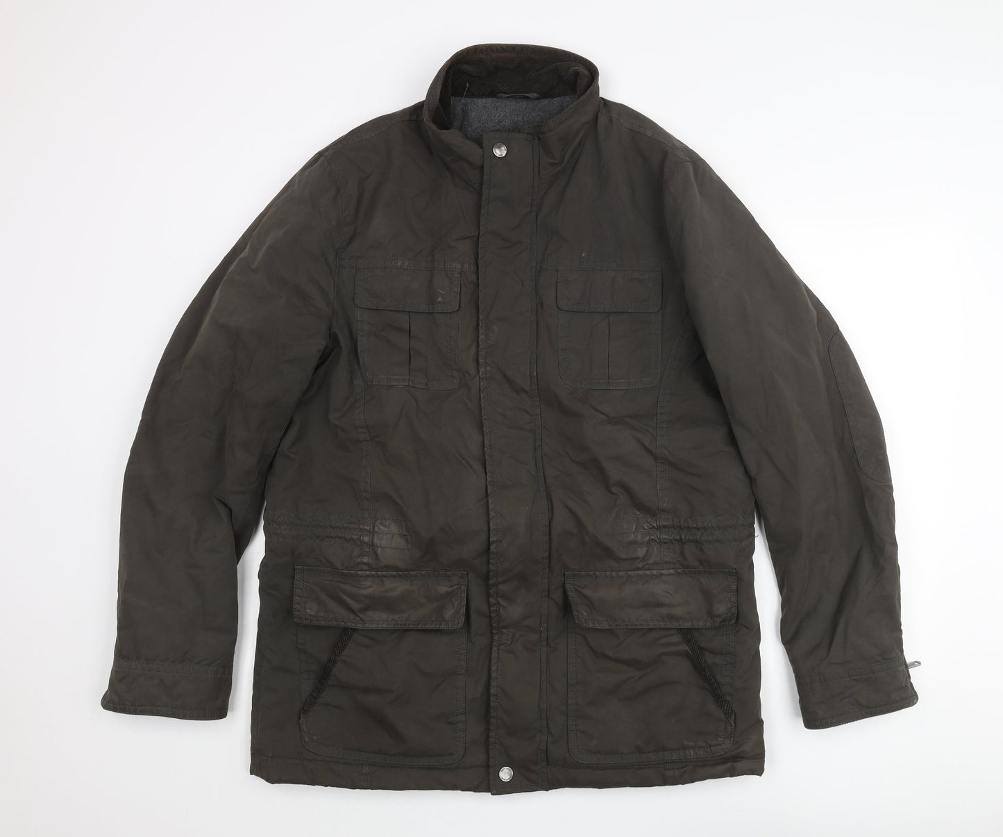 Mens UK Size L John Lewis Brown Pea Coat