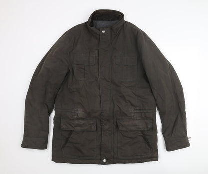 Mens UK Size L John Lewis Brown Pea Coat