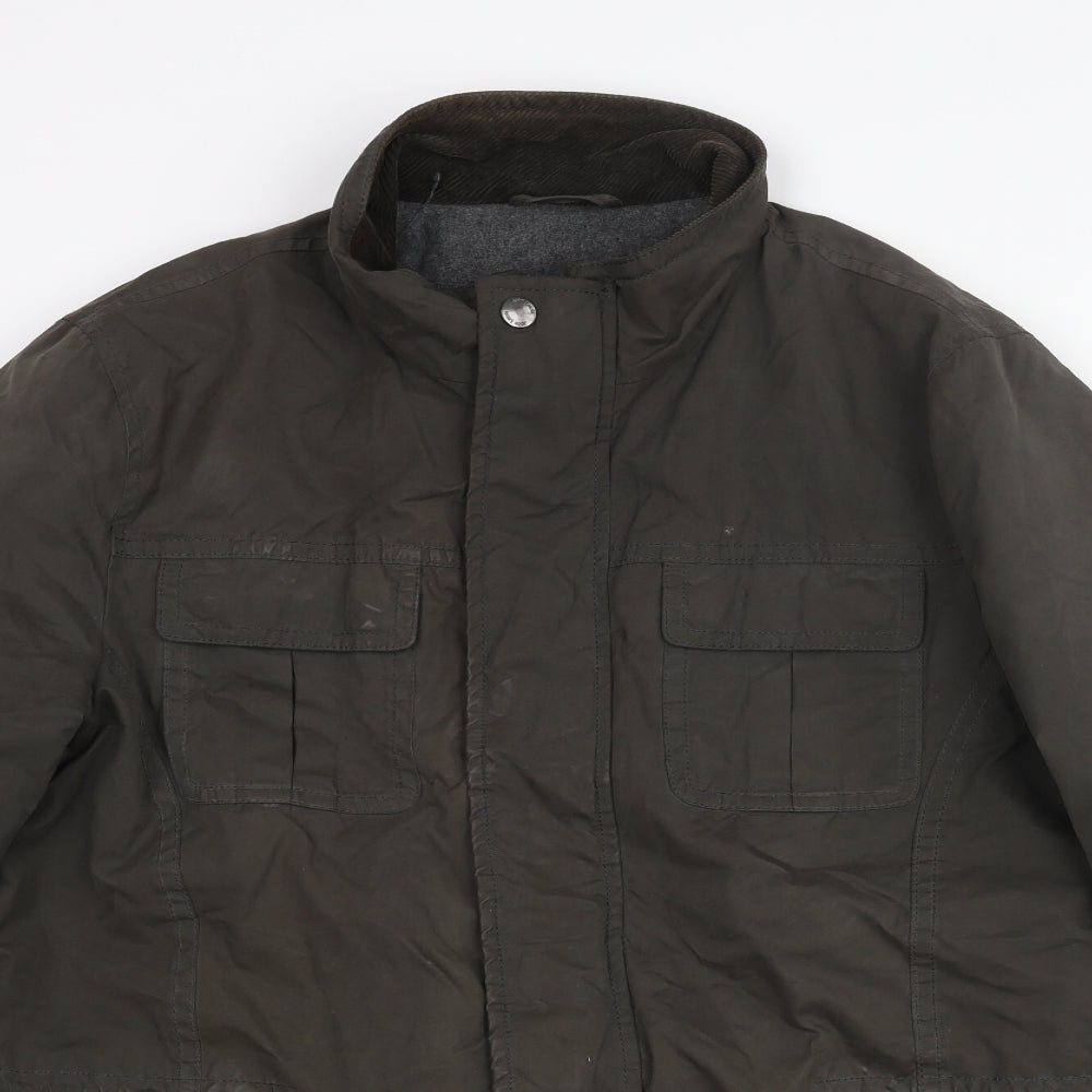 Mens UK Size L John Lewis Brown Pea Coat
