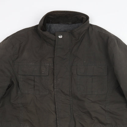 Mens UK Size L John Lewis Brown Pea Coat