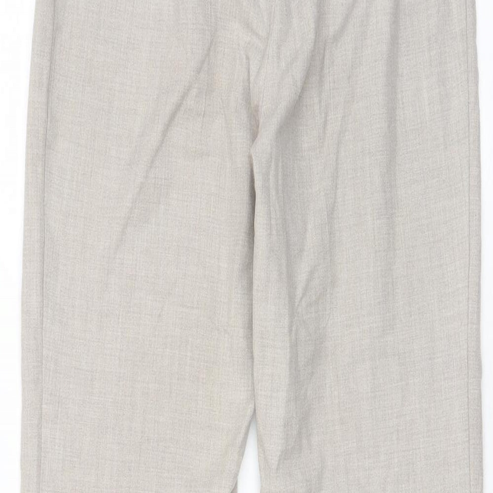 Womens UK Size 10 Essentials Regular Fit  Beige Trousers