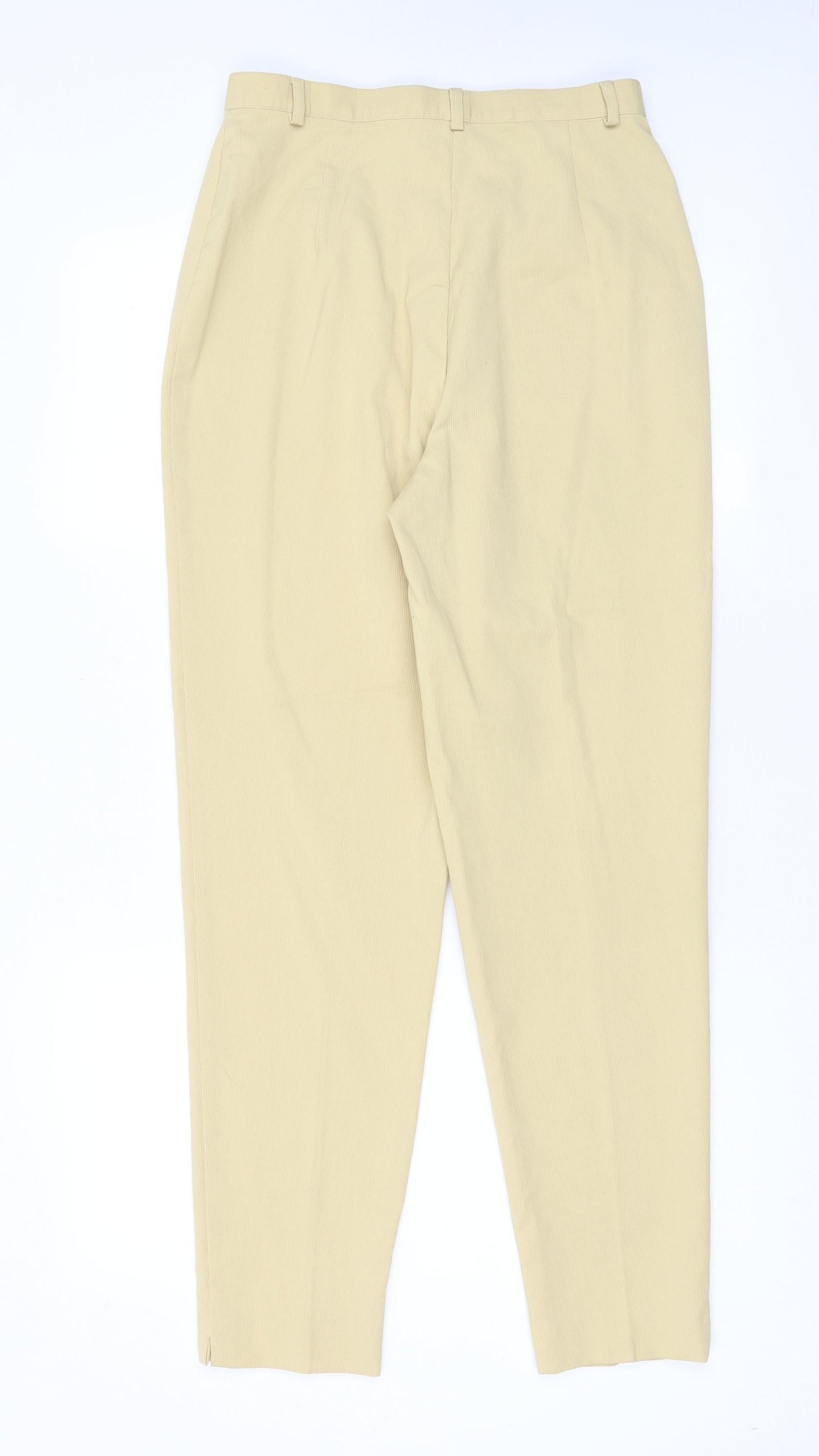 Womens UK Size 14 Steilmann Regular Fit  Yellow Trousers
