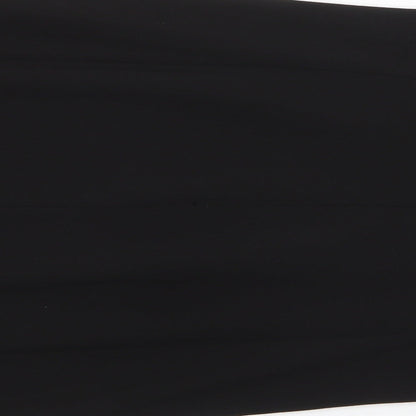 Donna Karan Womens Black Polyester Pencil Dress Size 12 Crew Neck Zip