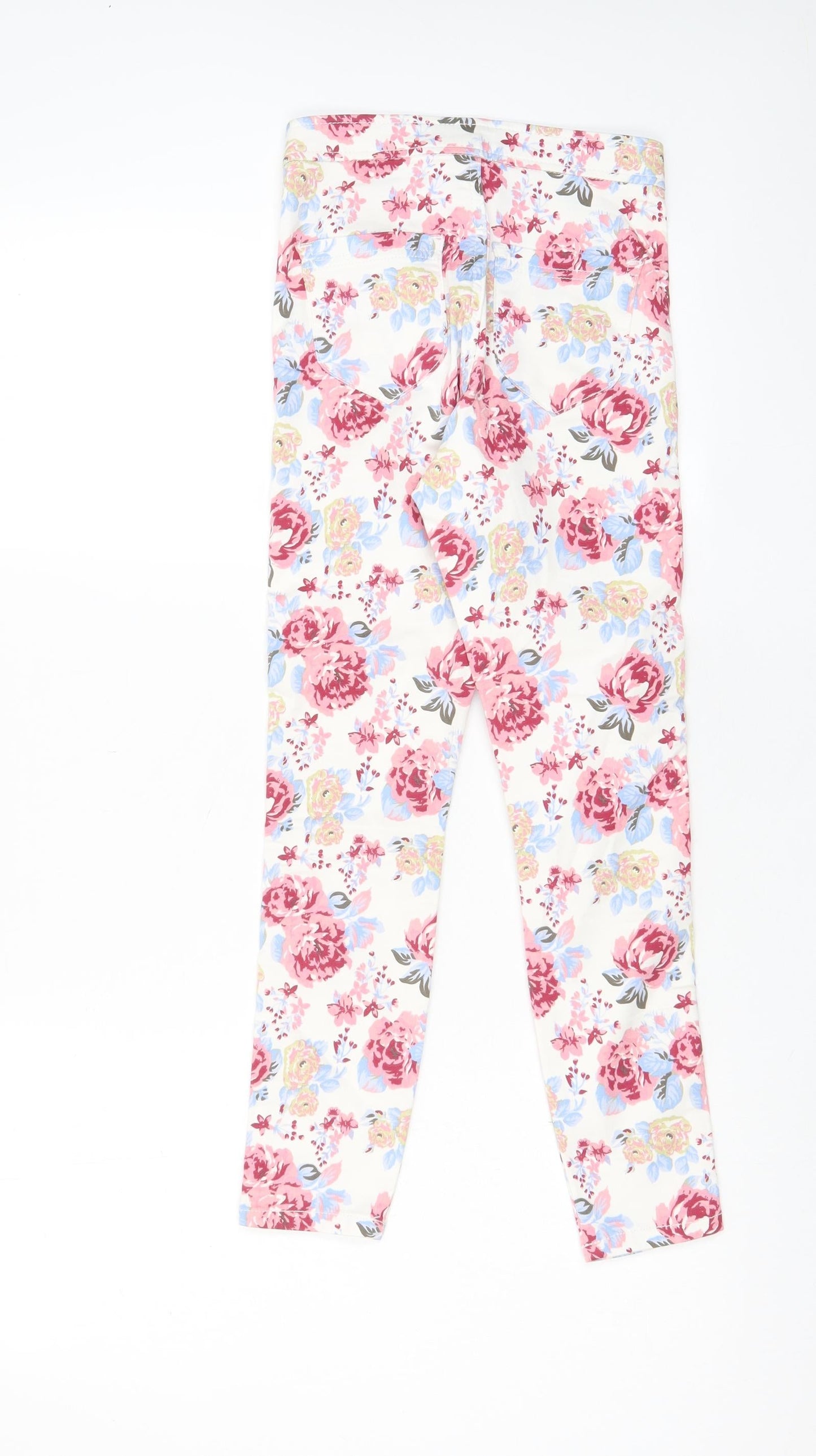 ASOS Womens Multicoloured Cotton Skinny Jeans Size 24 in L26 in Regular Zip - Pockets