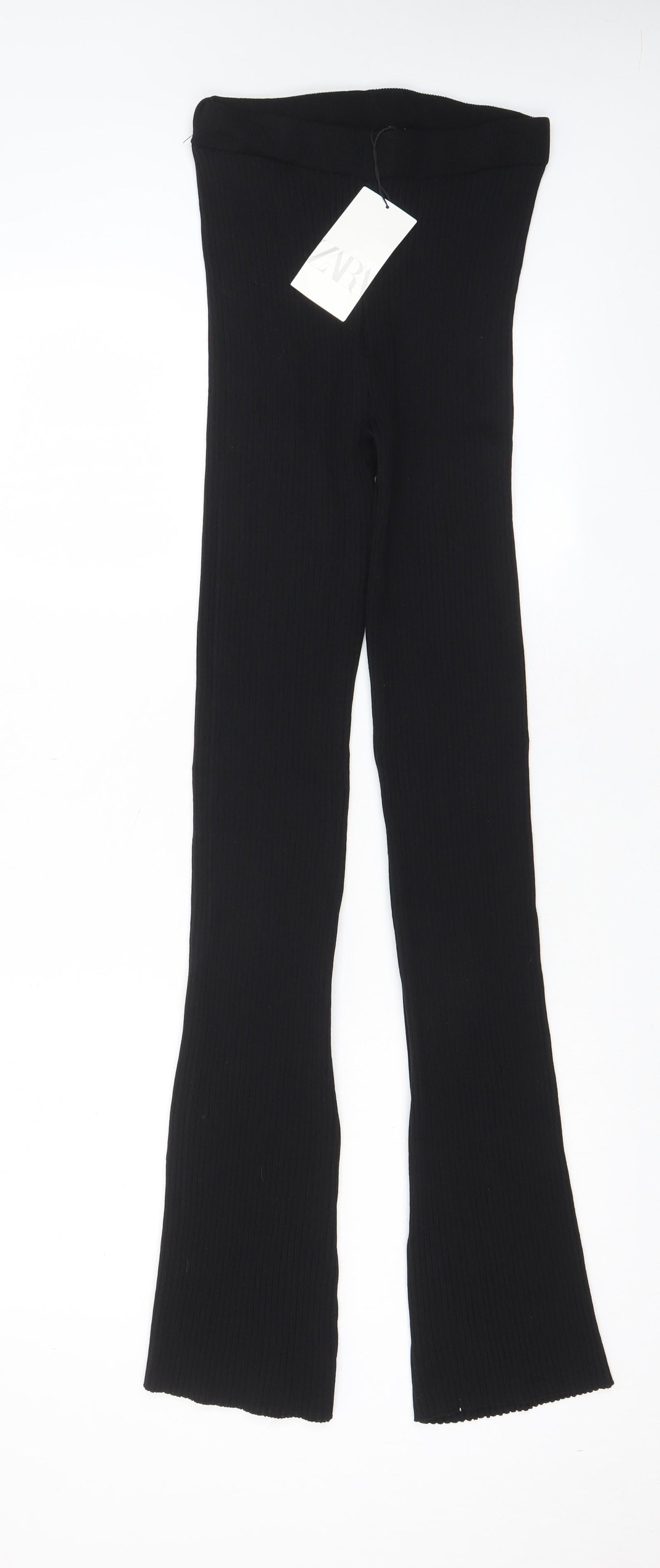 Womens UK Size M Zara Regular Fit  Black Trousers