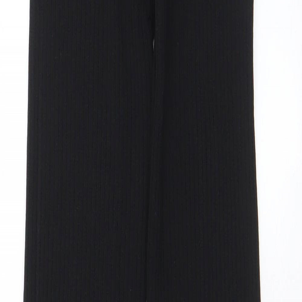 Womens UK Size M Zara Regular Fit  Black Trousers