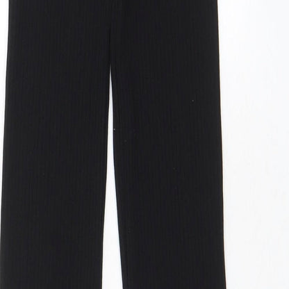 Womens UK Size M Zara Regular Fit  Black Trousers