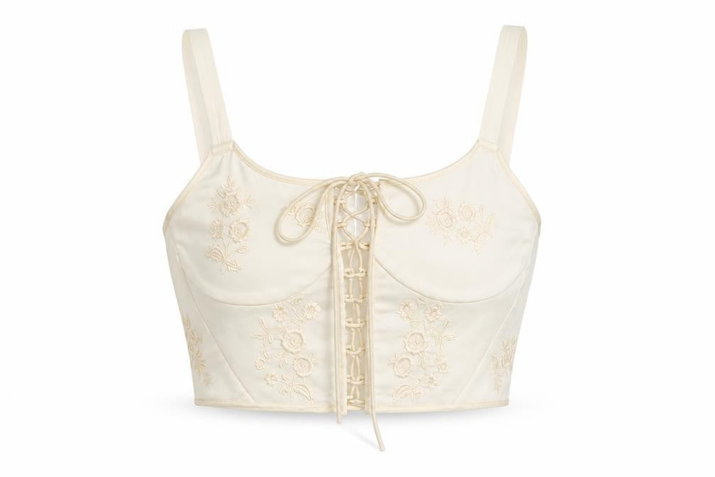 Womens UK Size S Zara Ivory Cropped Tank