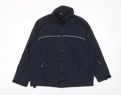 Windstopper Mens Blue Jacket Size L Zip - Zip Pockets