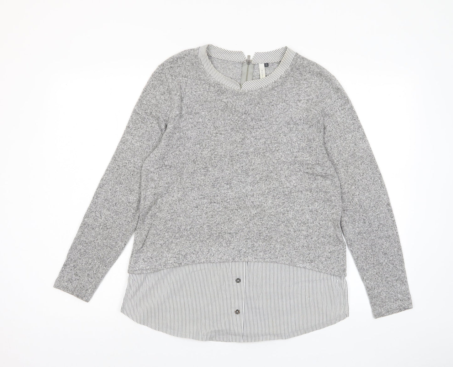 Womens UK Size 12 Maison de Nimes Grey Pullover Jumper