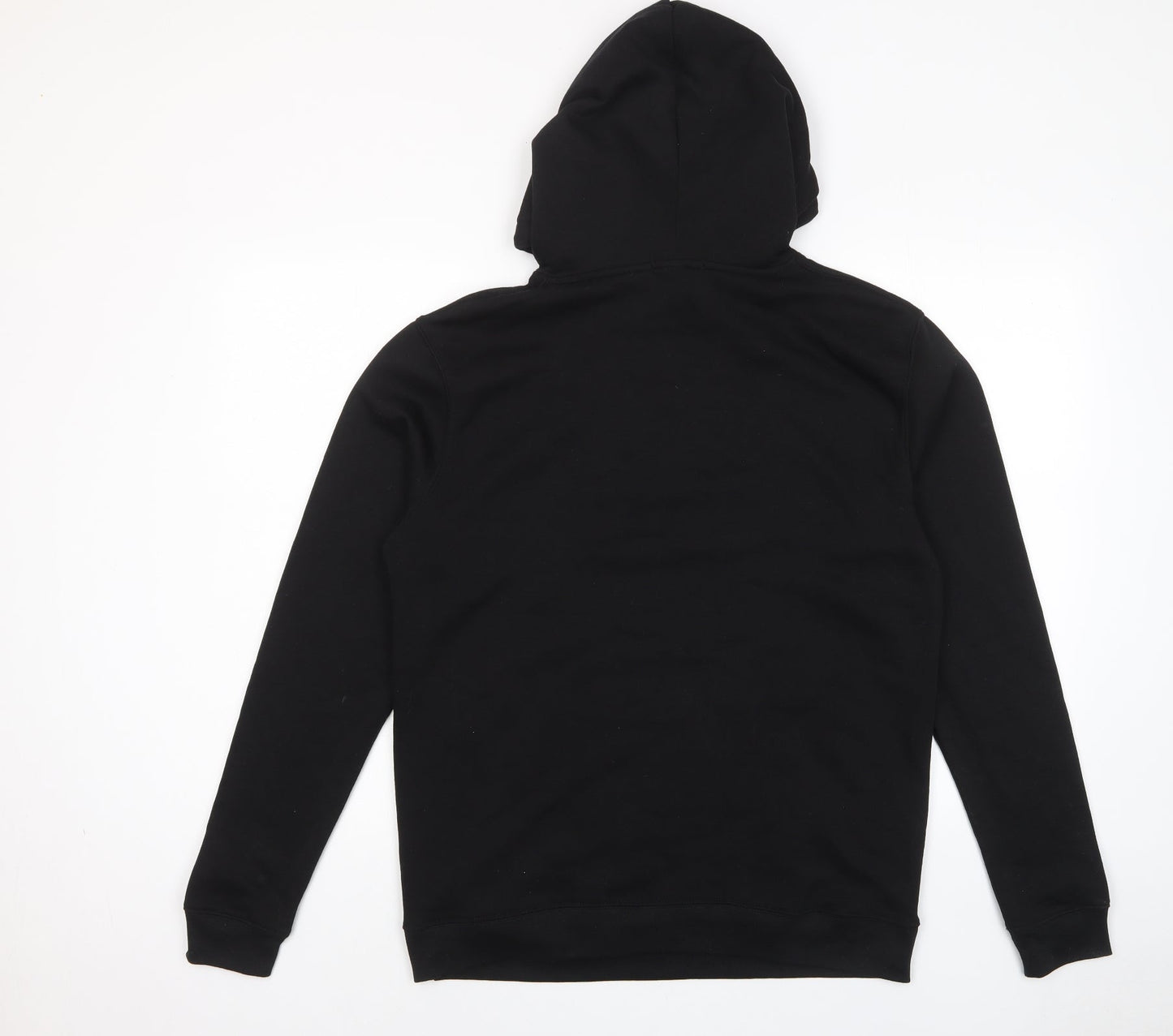 PRETTYLITTLETHING Womens Black Cotton Pullover Hoodie Size S Pullover - Pockets