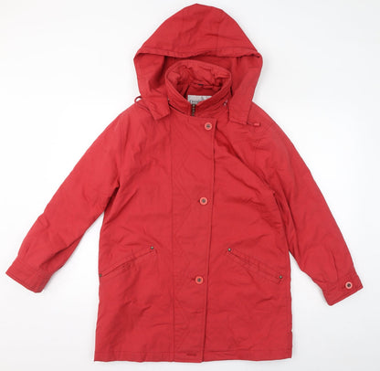Womens UK Size S Dannimac Red Rain Coat