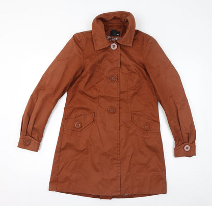 Womens UK Size 6 H&M Brown Overcoat
