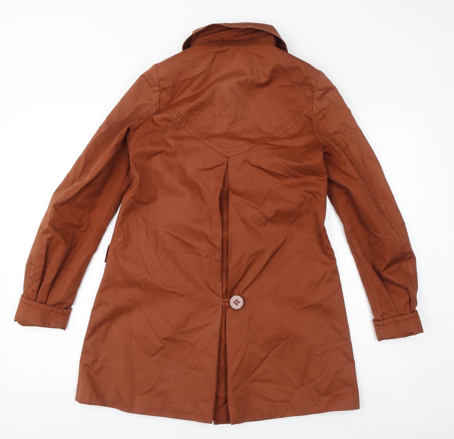 Womens UK Size 6 H&M Brown Overcoat