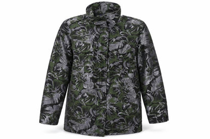Next Womens Black Floral Jacket Size 12 Zip