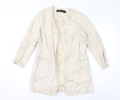 Womens UK Size S Zara Ivory Jacket