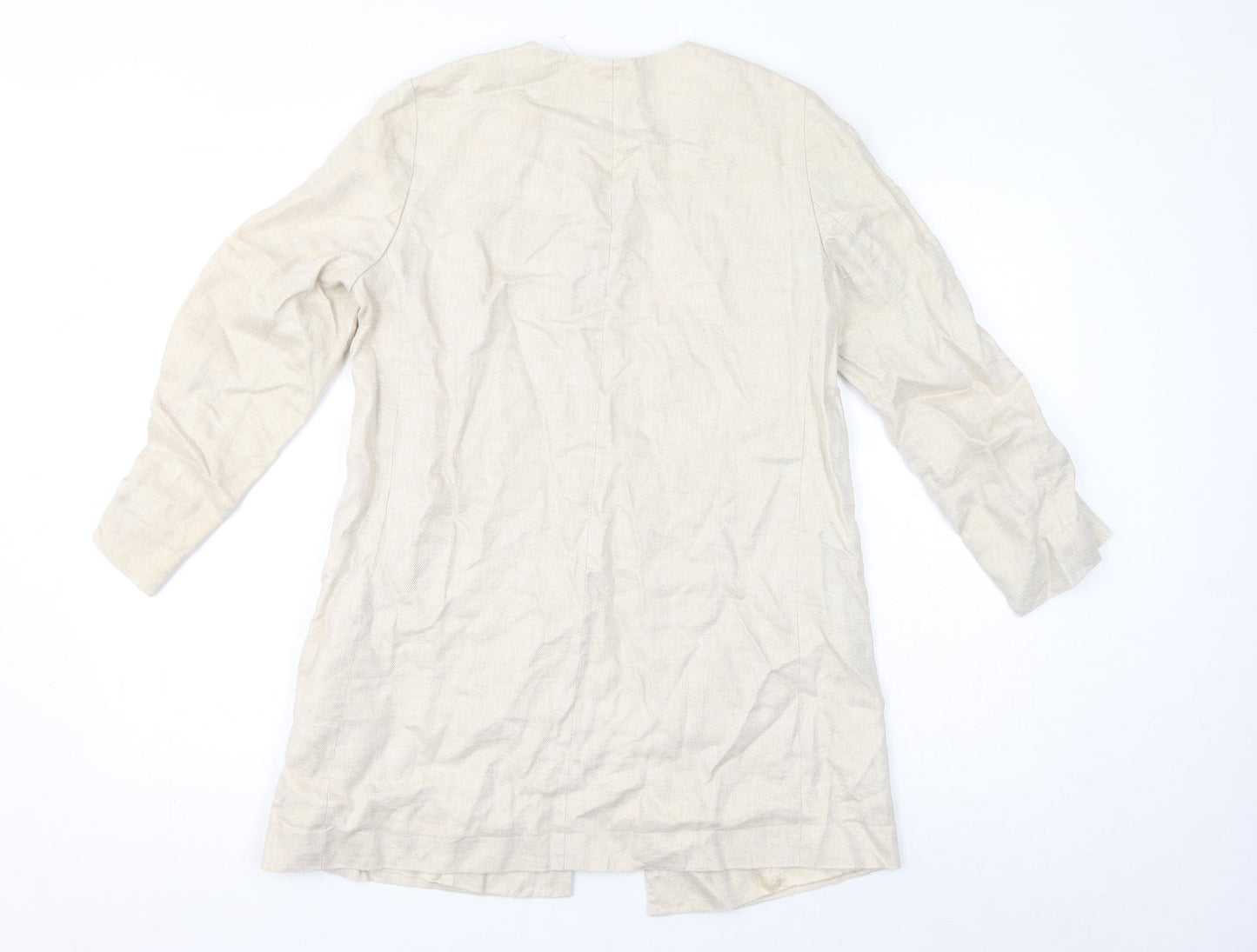 Womens UK Size S Zara Ivory Jacket
