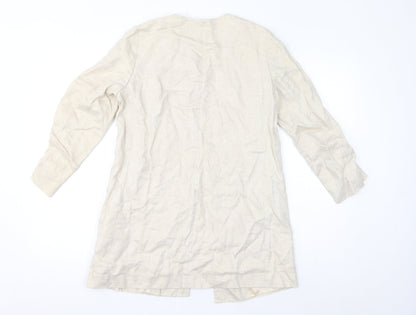 Womens UK Size S Zara Ivory Jacket