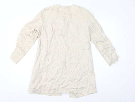 Womens UK Size S Zara Ivory Jacket