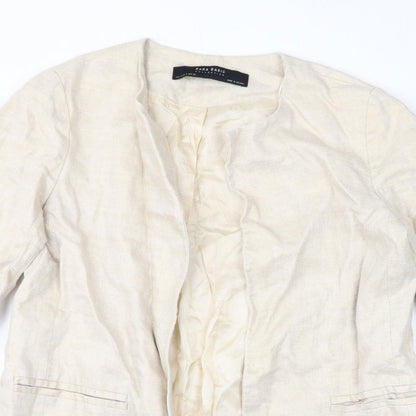 Womens UK Size S Zara Ivory Jacket