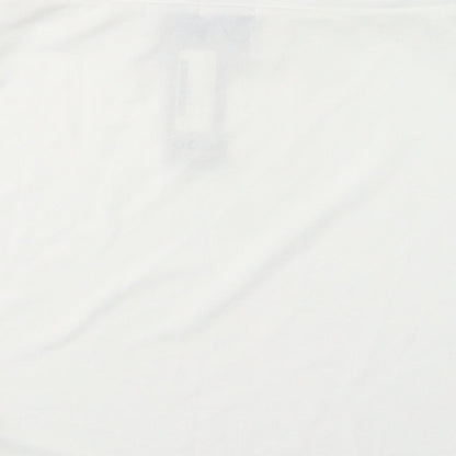 Boohoo Womens White Polyester Bandage Skirt Size 10