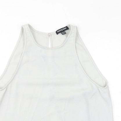Womens UK Size XS American Apparel Grey Basic Tank