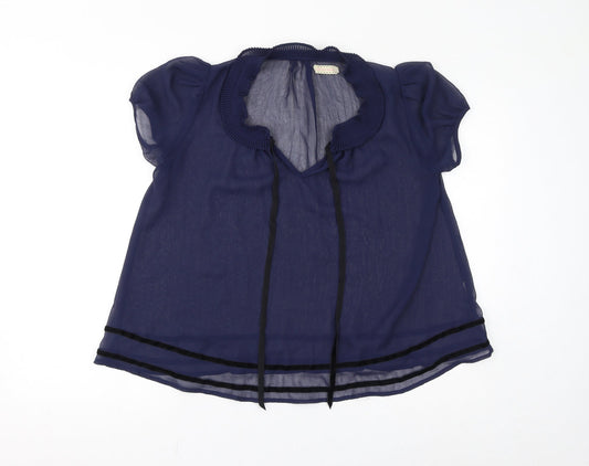 Womens UK Size S Pins & Needles Blue Basic Blouse