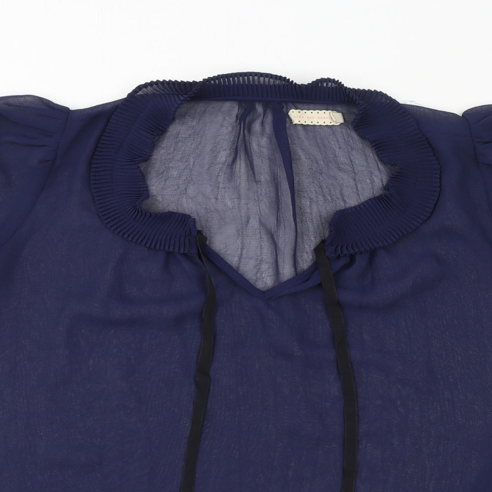 Womens UK Size S Pins & Needles Blue Basic Blouse